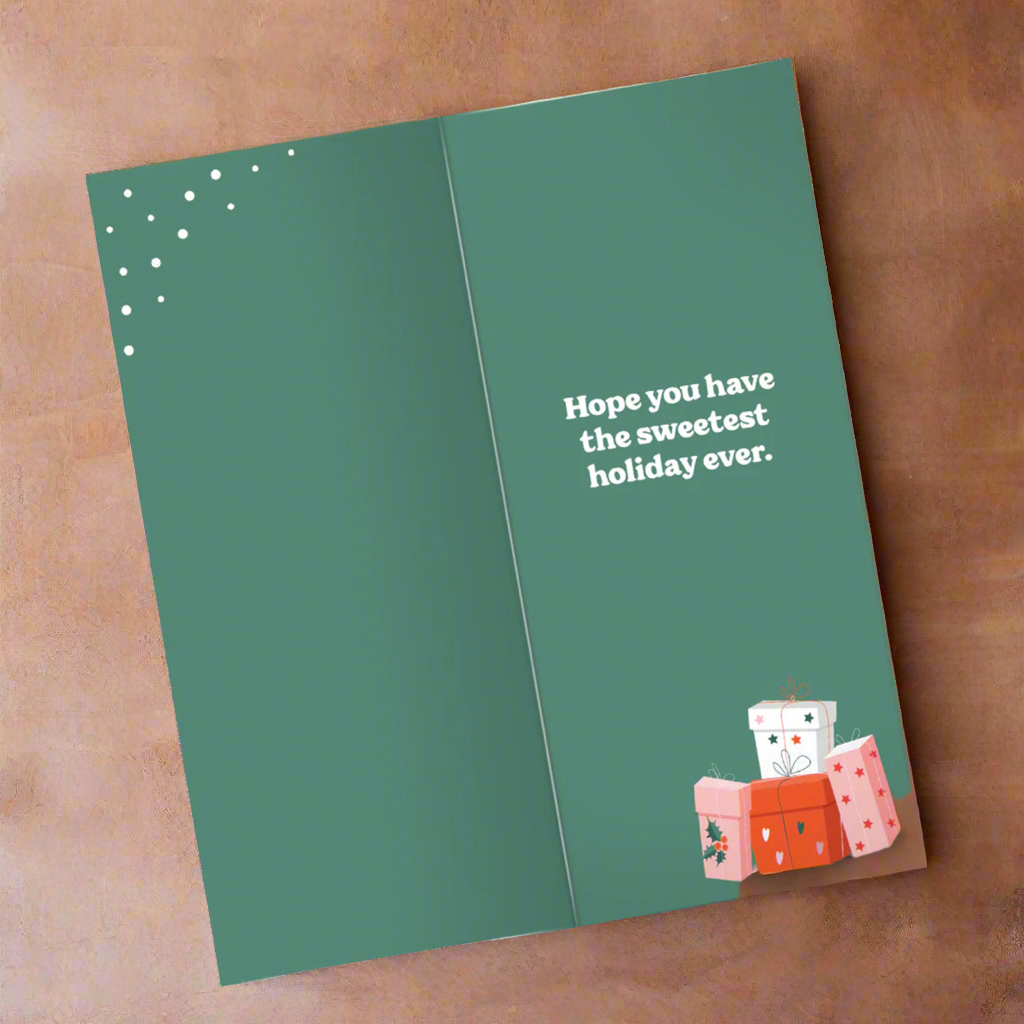 You're a Gift | Holiday Greeting Card + Chocolate Bar INSIDE